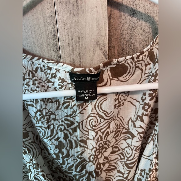 Floral Print Eddie Bouer Cotton Dress - Picture 2 of 4